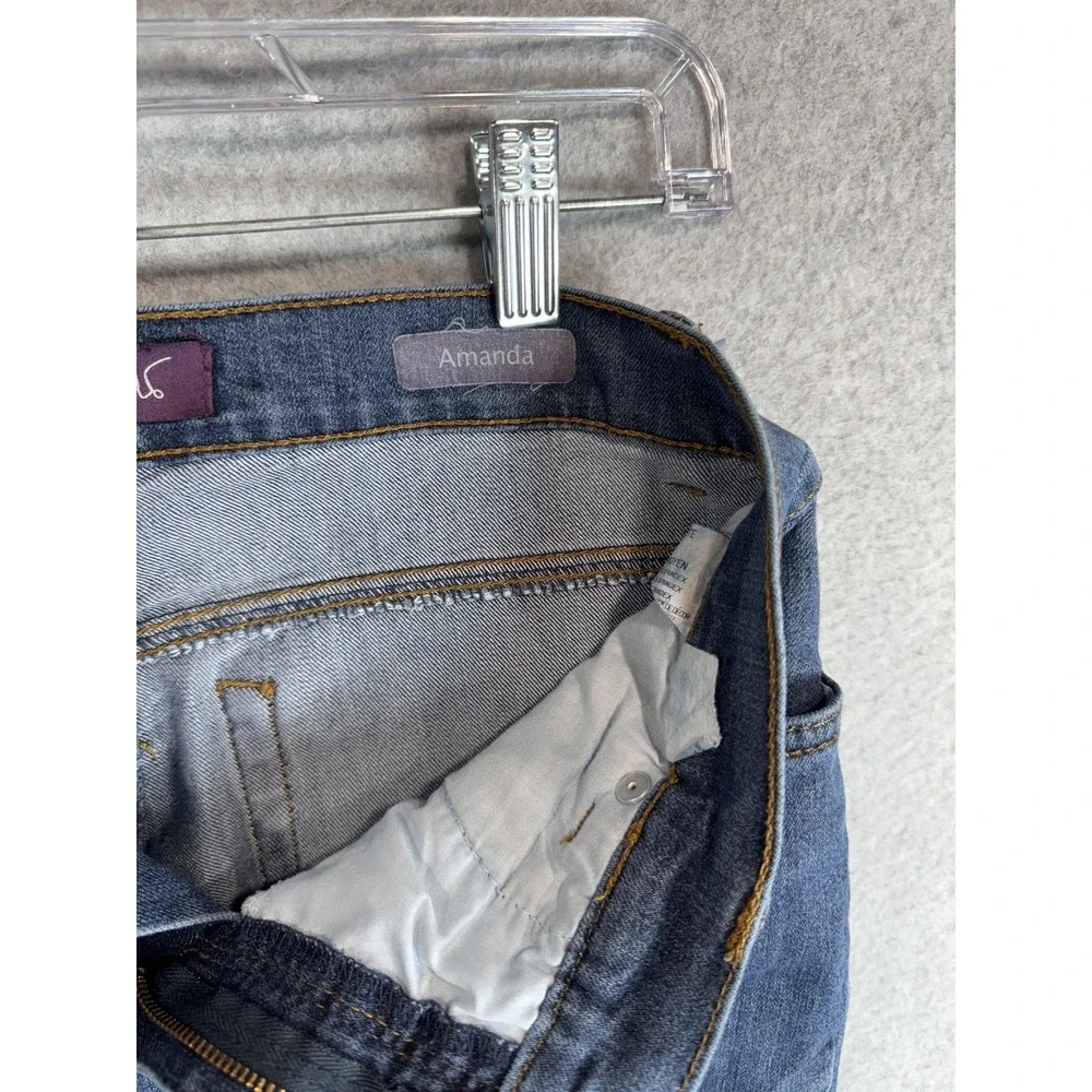 Gloria Vanderbilt Jeans Womens 10 Petite Blue Amanda Classic Tapered Denim Pants
